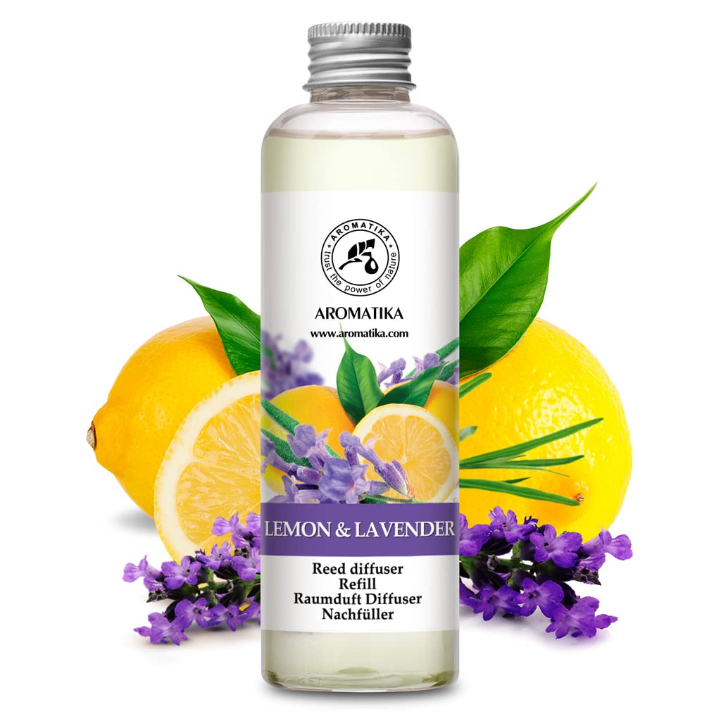 Reed Diffuser Refill Lemon - Lavender 6.8 Fl Oz - Scented Diffuser - Room Diffuser Refill with Scent - Room Freshener
