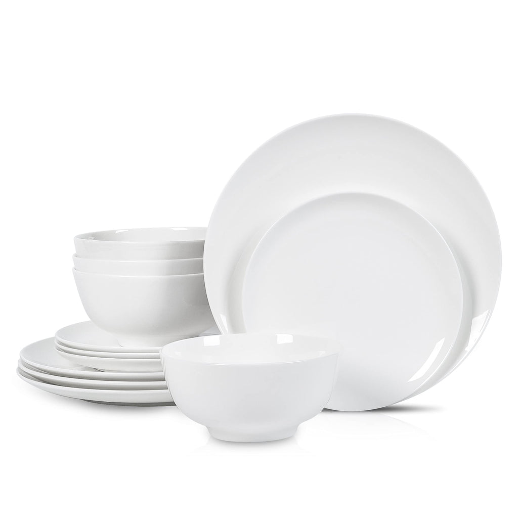Lain Blair Bone China 12-Piece Dinnerware Set, White