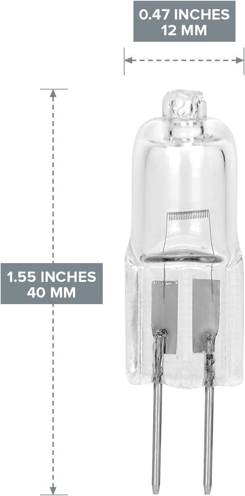 10 Pack Crystal Clear LENSE 15 Watt AC DC 12V Capsule T3 Light Bulb Replacement JC G4 2 Pin Base Halogen Kitchen