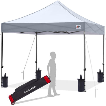 Patio Pop Up Canopy Tent 8x8 Commercial-Series (Gray)