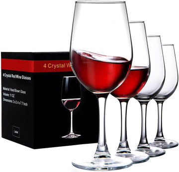 Wine Glasses Clear Red White Wine Glass Goblets Crystal Stemware (4PCS)