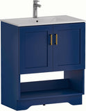 30 Inch Modern Bathroom Vanity with Ceramic Sink