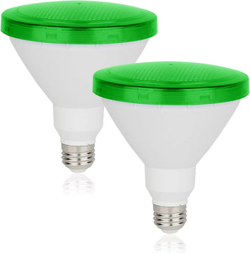 Green Colored Flood Light Bulbs - 15W(100W Equivalent), E26 Base