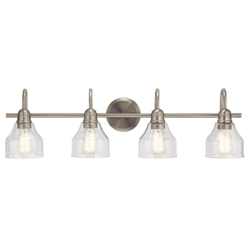 Avery 4-Light Farmhouse Vanity Light, Brushed Nickel