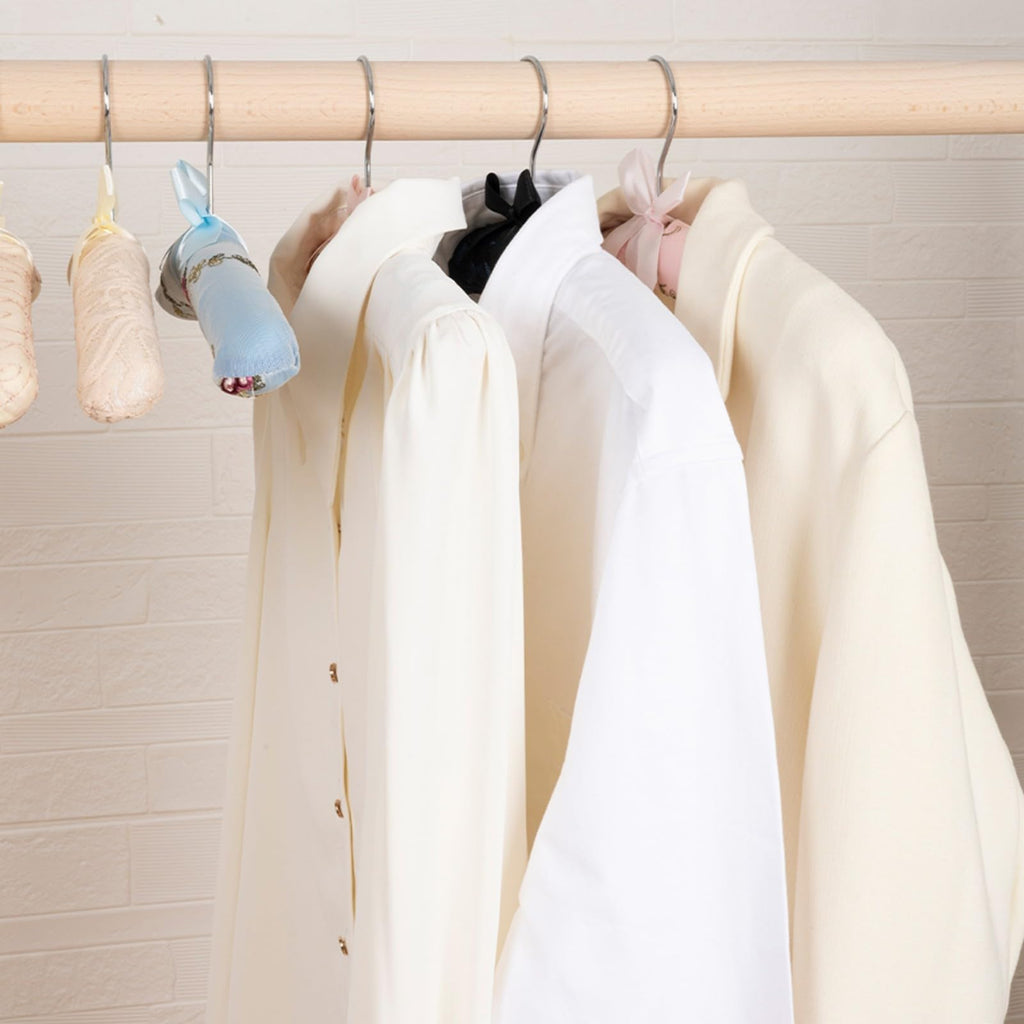Anti-Slip Satin Padded Clothes Hangers with Rotatable Hooks No Shoulder Bump for Women Heavy Sweaters, Coats, Suits