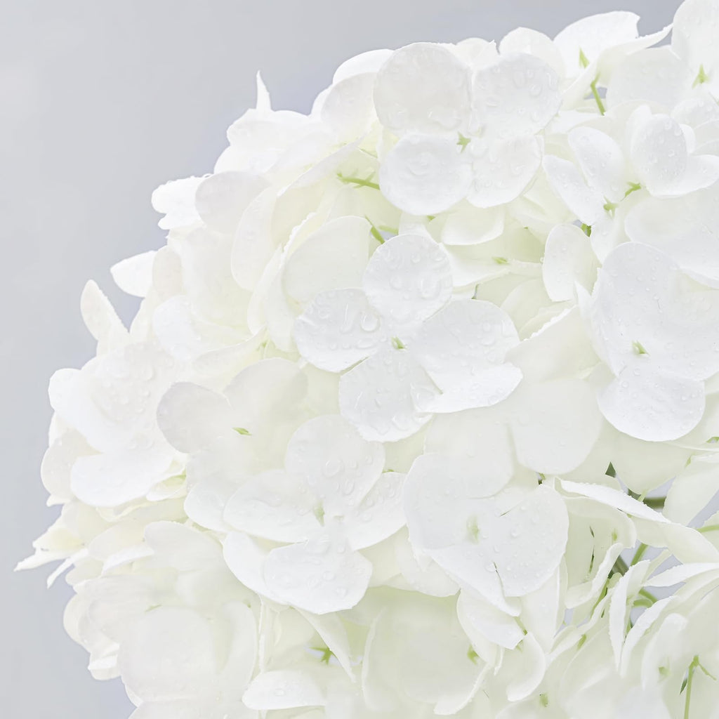 3Pcs 21in Hydrangea Artificial, Latex Real Touch Hydrangeas Lifelike Large Hydrangea Decor Party Arrangements