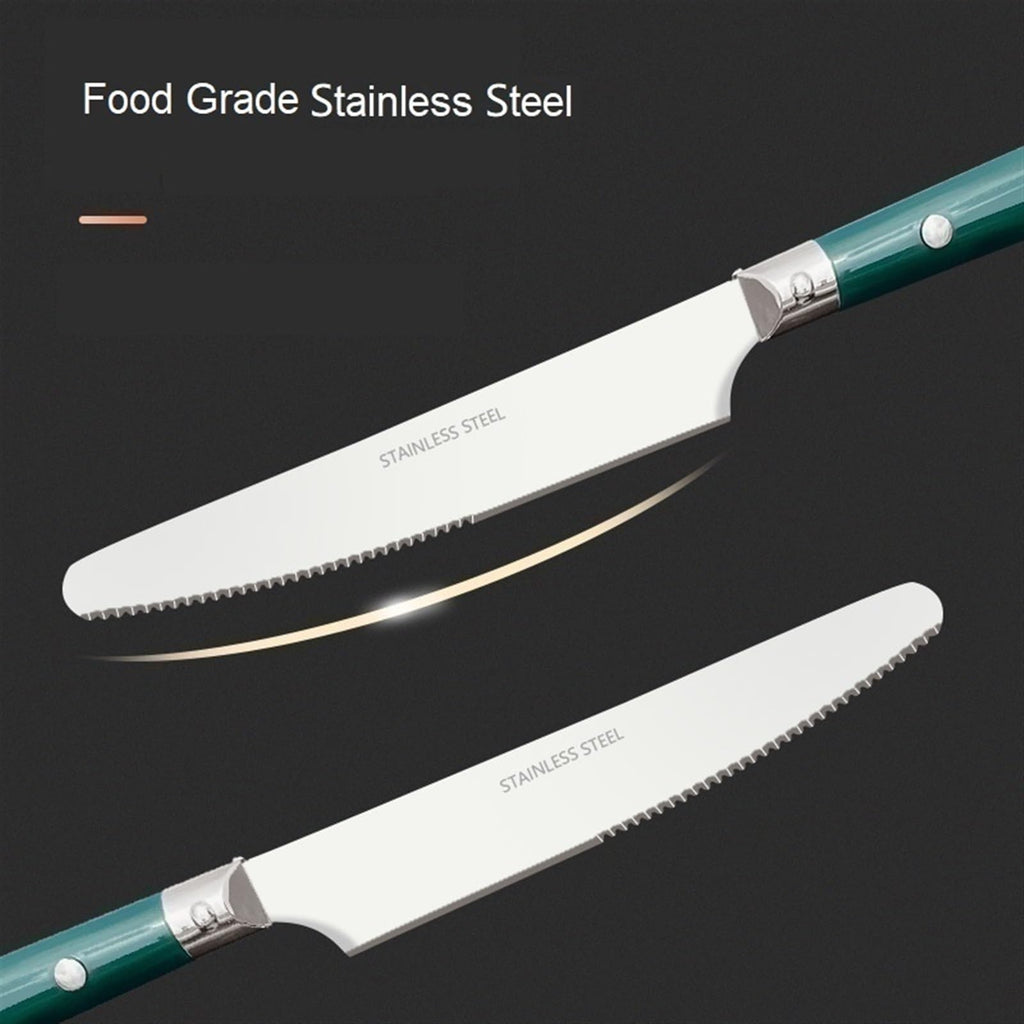 5/20/30-Piece Lightweight Stainless Steel Silverware Set for Everyday Use, Flatware Service for 1/4/6, Steak Knife