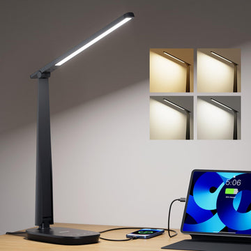 LED Desk Lamp Eye-Caring Dimmable Reading Light