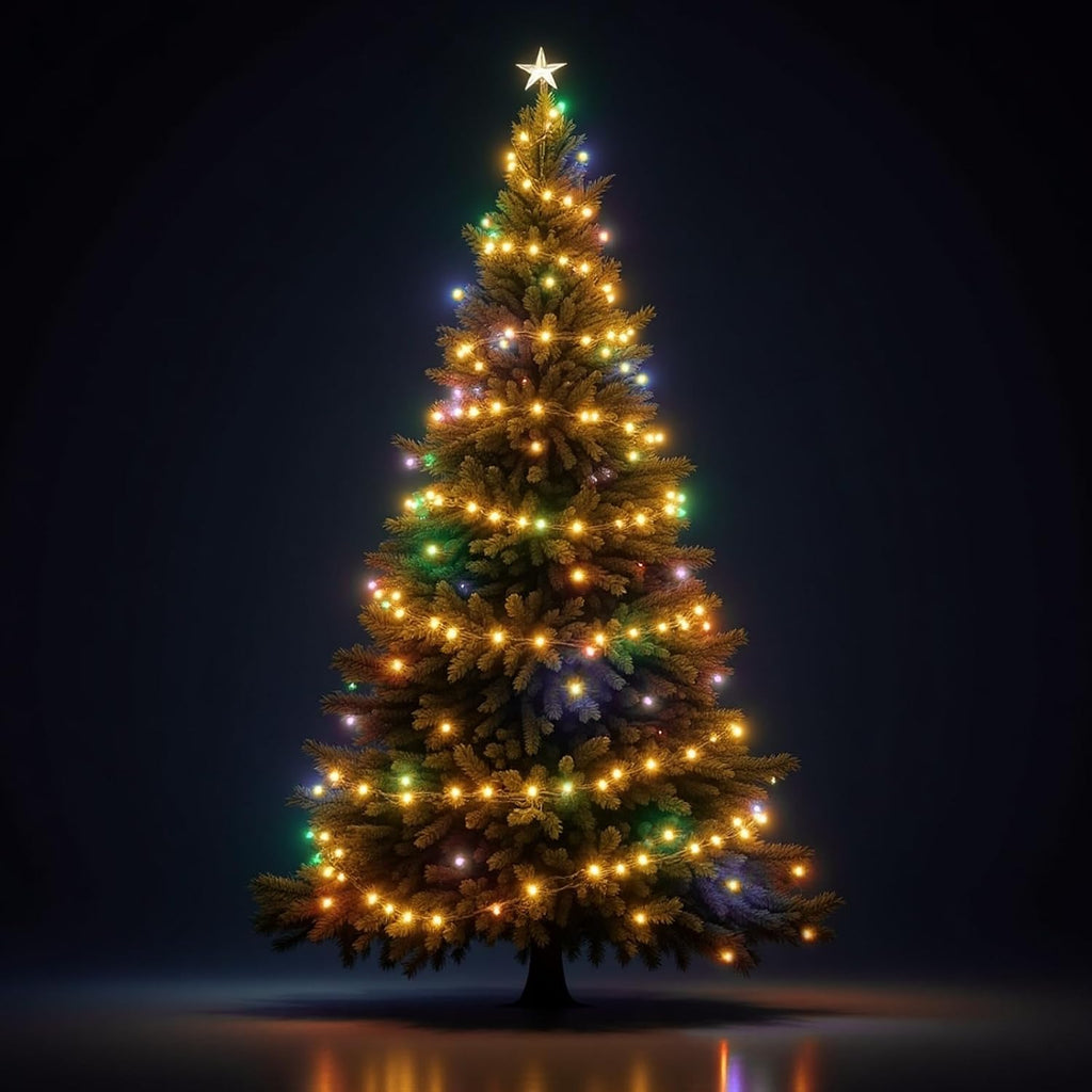 200 LED Christmas String Lights, Warm White 70FT Green Wire Christmas String Lights for Indoor &Outdoor Holiday