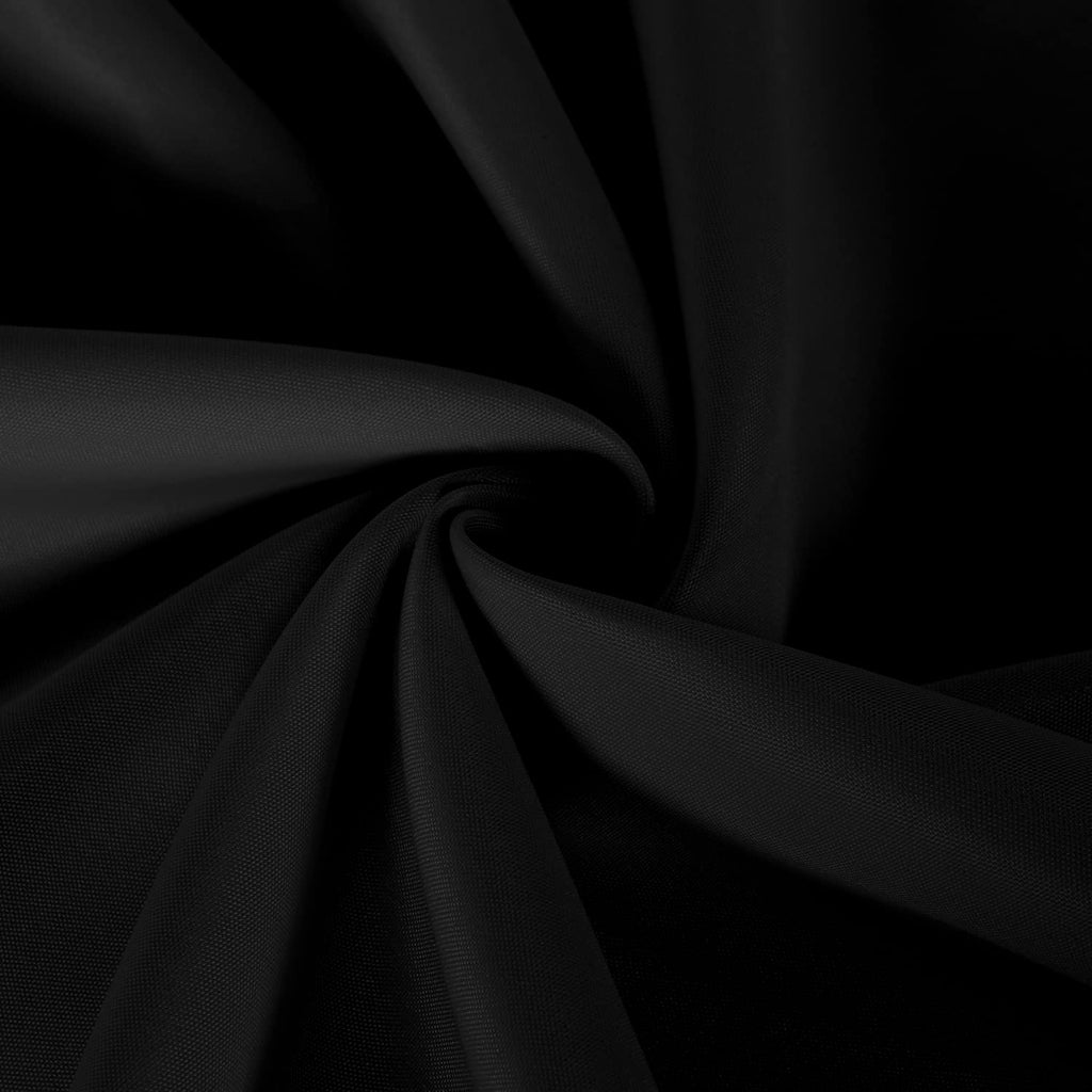 2 Pack Round Tablecloth 60 Inch Black Table Cloth for Dining Tables