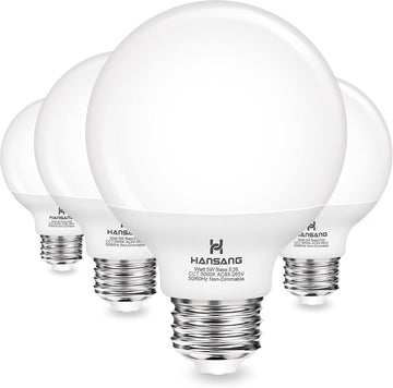 G25 LED Globe Light Bulbs, Vanity Bulbs 60W Equivalent
