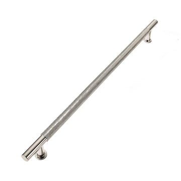 15 Inch(381mm) Soild Knurled Appliance Pulls Polished Nickel Cabinet Pulls Drawer Pulls Kitchen Hardware