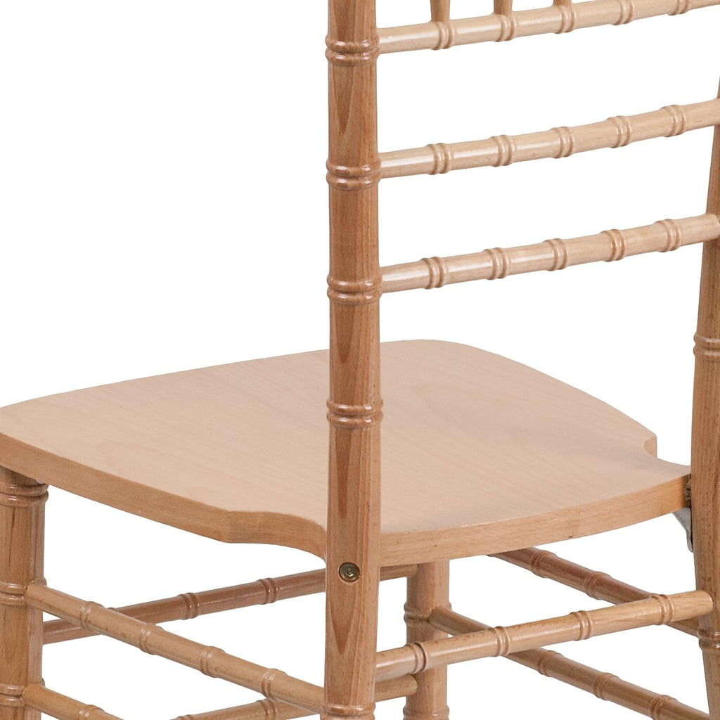 2 Pack HERCULES Series Natural Wood Chiavari Chair