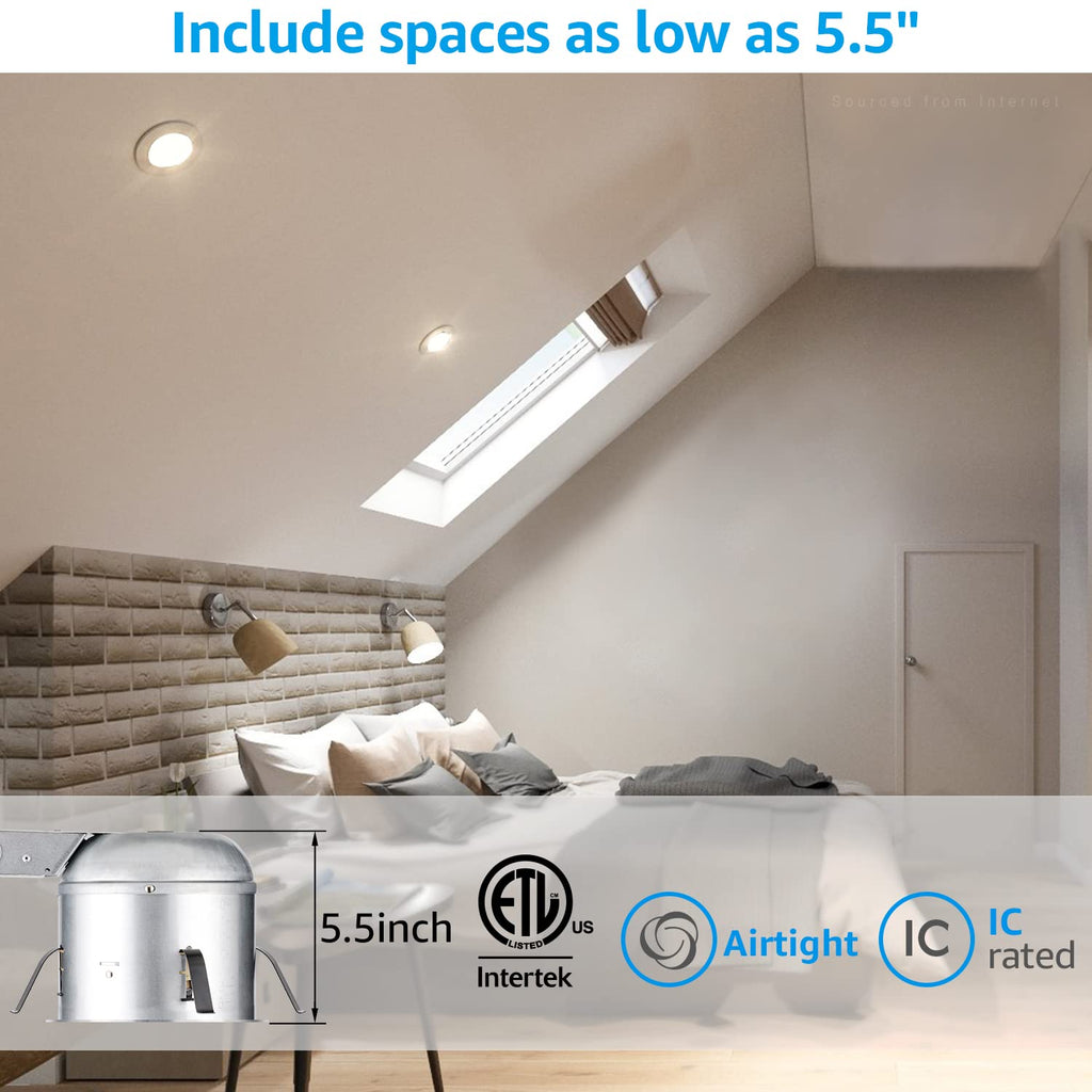 6 Inch Shallow Remodel Recessed Lighting Housing