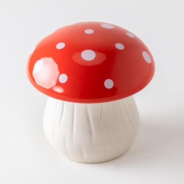 Mushroom Soy Candle - Non Toxic Clean Burning 6oz Candle - Cottagecore Room Decor - Reusable Jar - Woodland Fig Scent