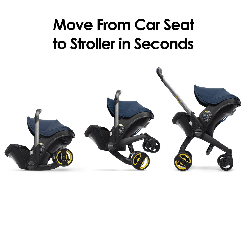 Doona Car Seat & Stroller, Deep Blue - All-in-One Travel System