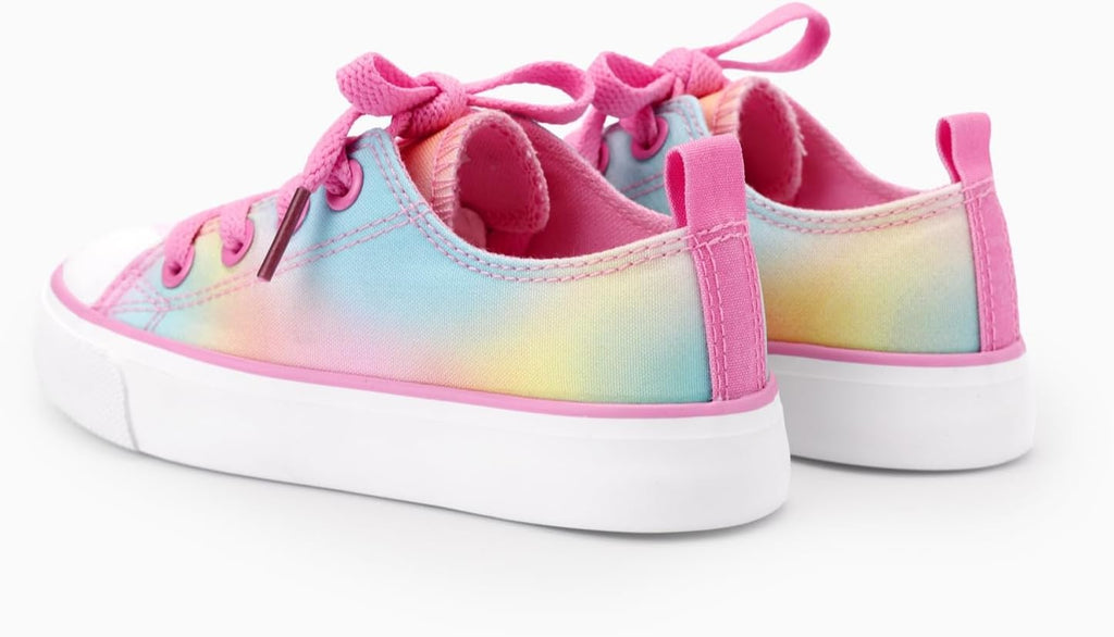 Toddler Sneakers Girls Tennis Shoes for Boys Kids Slip On Sneakers Little Big Lace Up Casual Canvas Shoes
