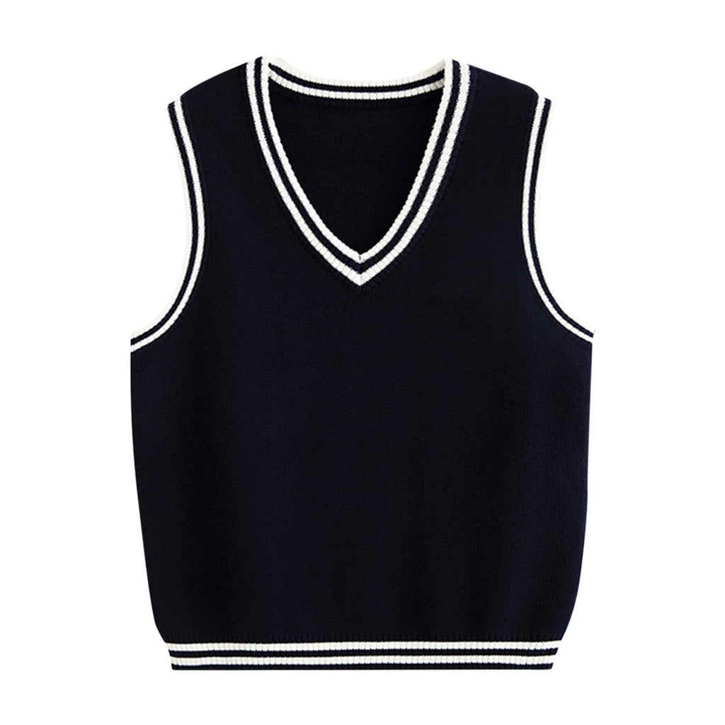 Baby Sweaters,Toddler Sweater Vest 100% Cotton School Uniform Vests for Girls Boy Toddler Kids Knit