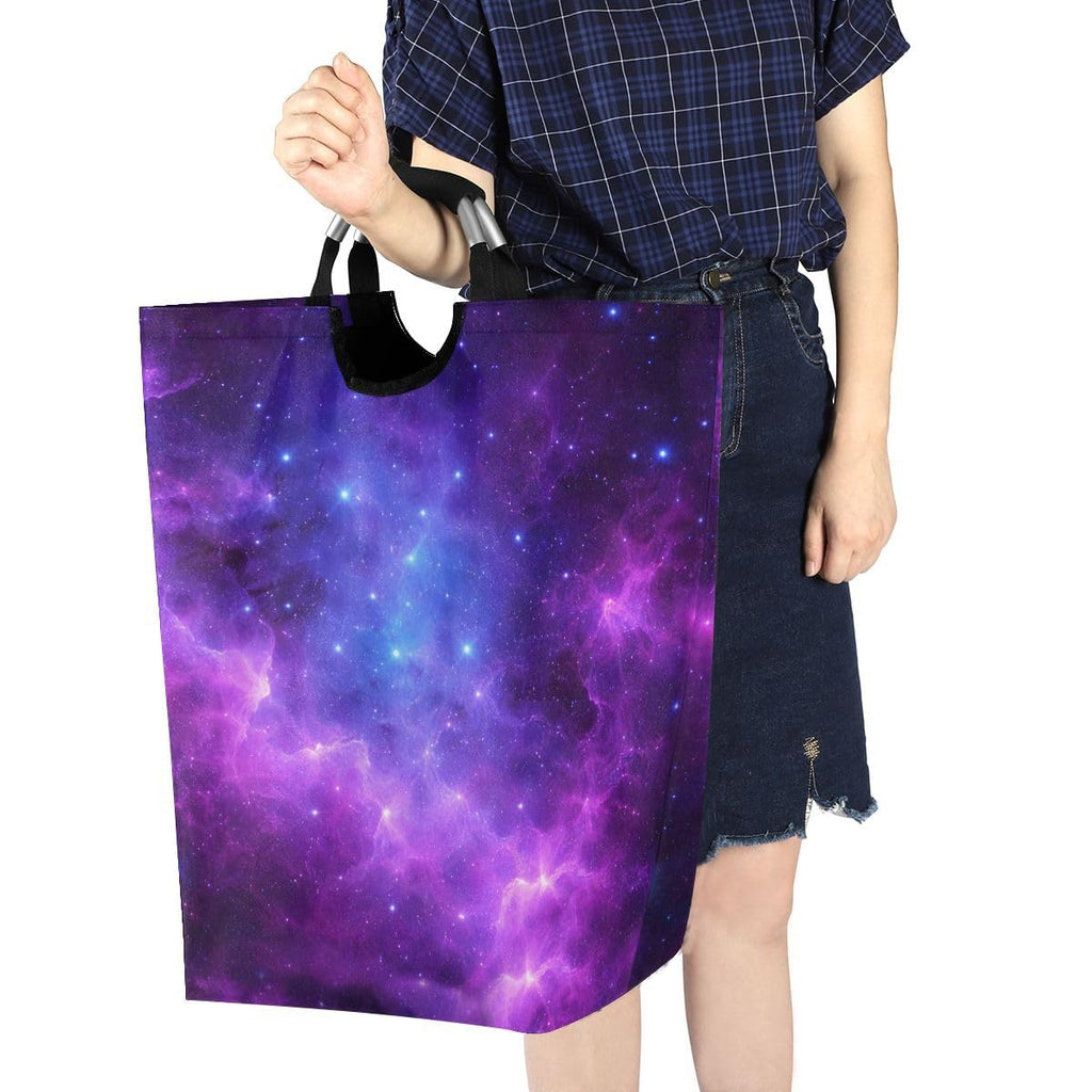 Laundry Hamper Bucket Collapses Laundry Basket Universe Galaxy Nebula Space Washing Bin Organizer Nursery Storage