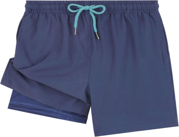Boys Swim Trunks with Compression Liner Toddler Bathing Suit