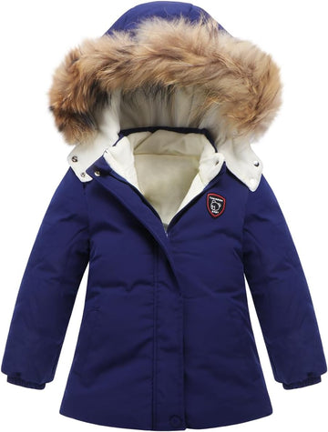 Toddler Winter Coat Baby Puffer Jacket Boy Hoodie Fleece Outerwear Clothes 0