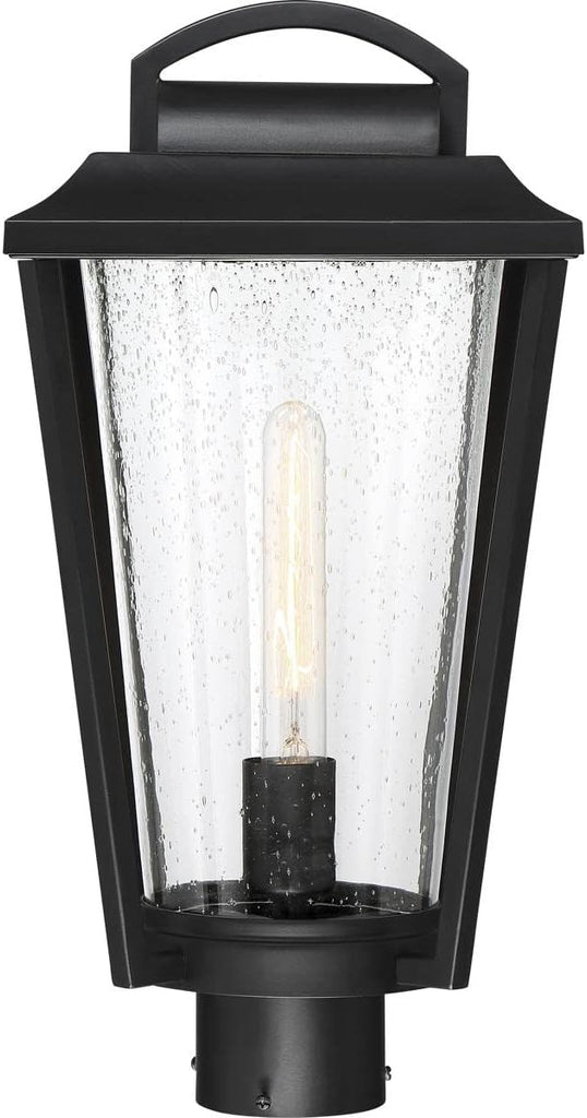Lakeview Lighting Fixture, 1Lt Post Lantern, Aged Bronze Finish with Clear Seed Glass