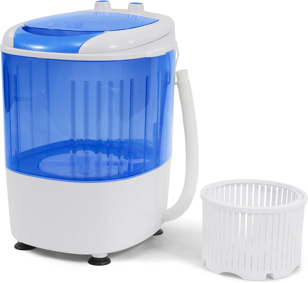 Mini Spin Dryer Portable Washing Machine, Compact Laundry for Home, Apartment, RV, Blue