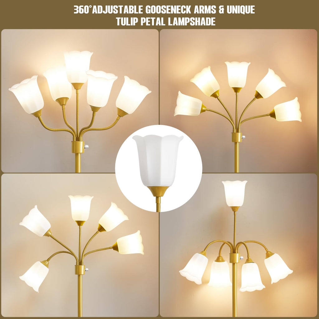 Medusa Floor Lamp, Multi Head Modern Tall Lamp