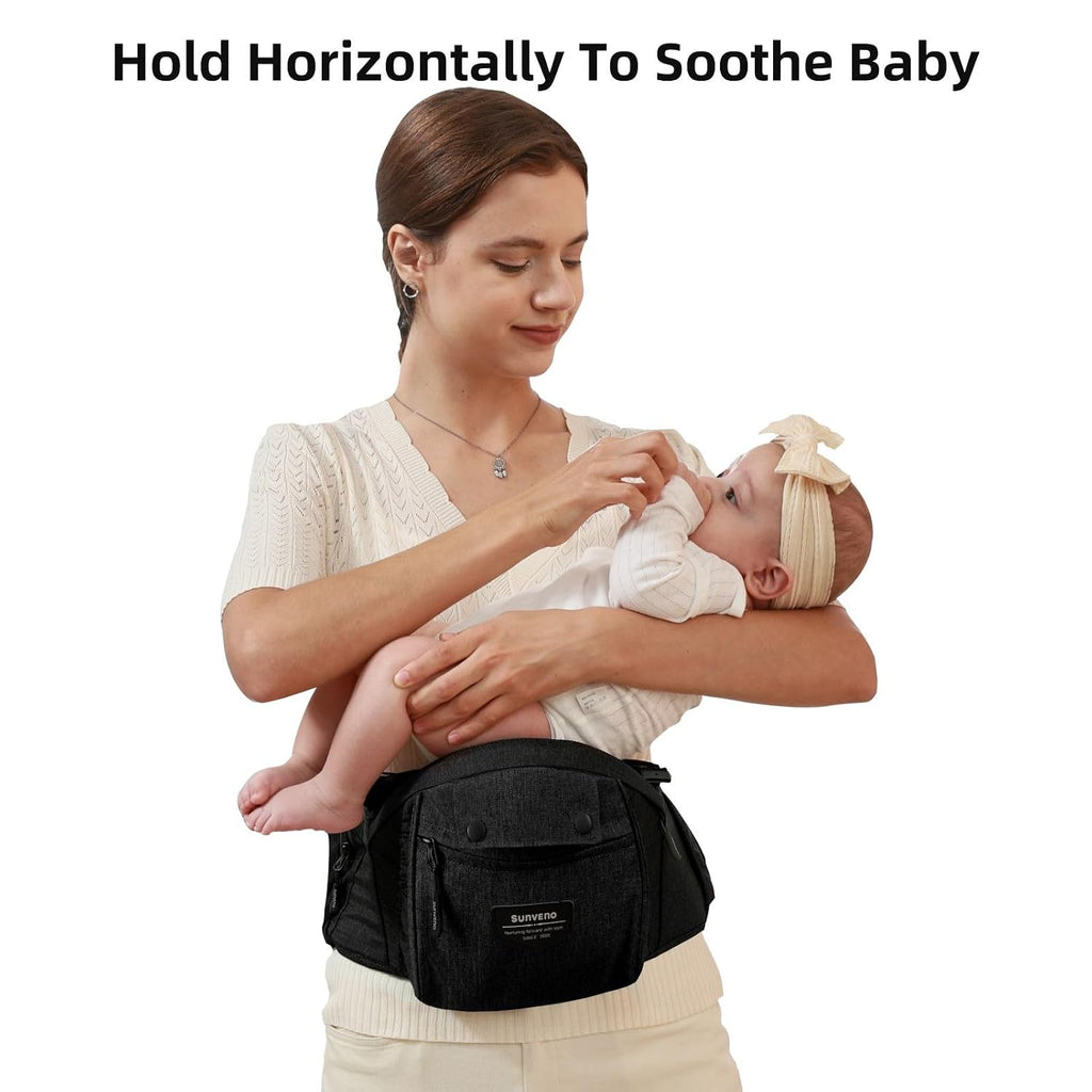 Baby Carrier with Hip Seat,Hip Seat Carrier for Babies & Toddlers,Waist & Back Support,Ergonomic in-1