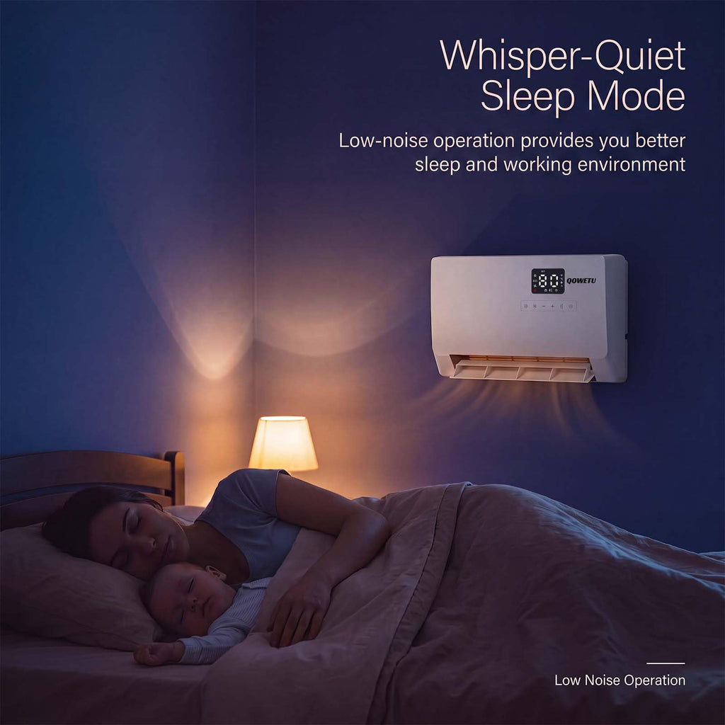 1500W Electric Wall Heater for Indoor Use with Remote Control