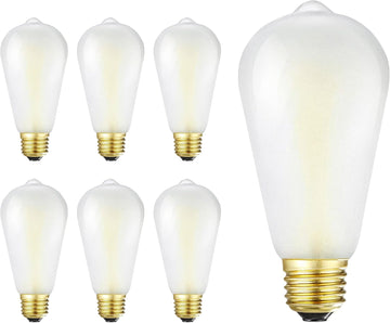 Dimmable E26 LED Bulb 40W Frosted Edison Light Bulb 3000K Soft White