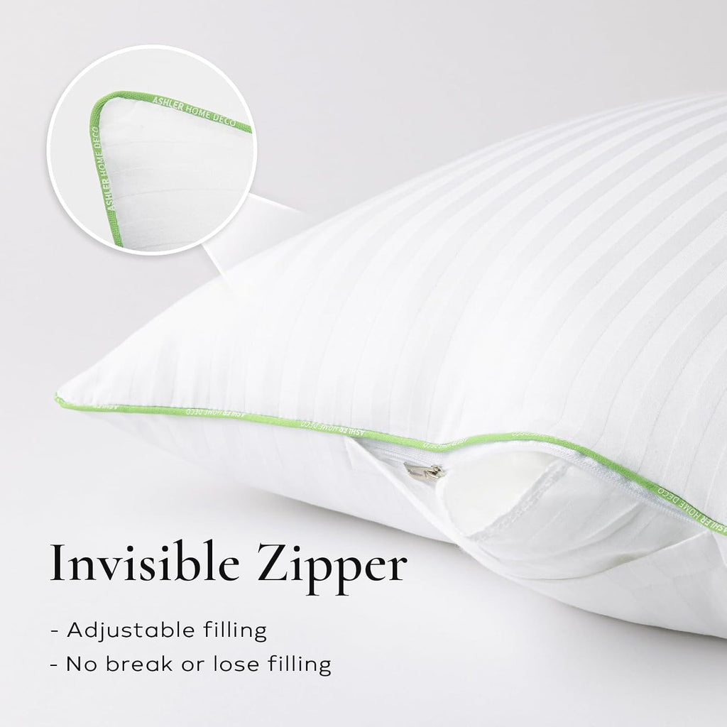 Ashler Synthetic Down Pillow Inserts, 20x20 - Set of 2