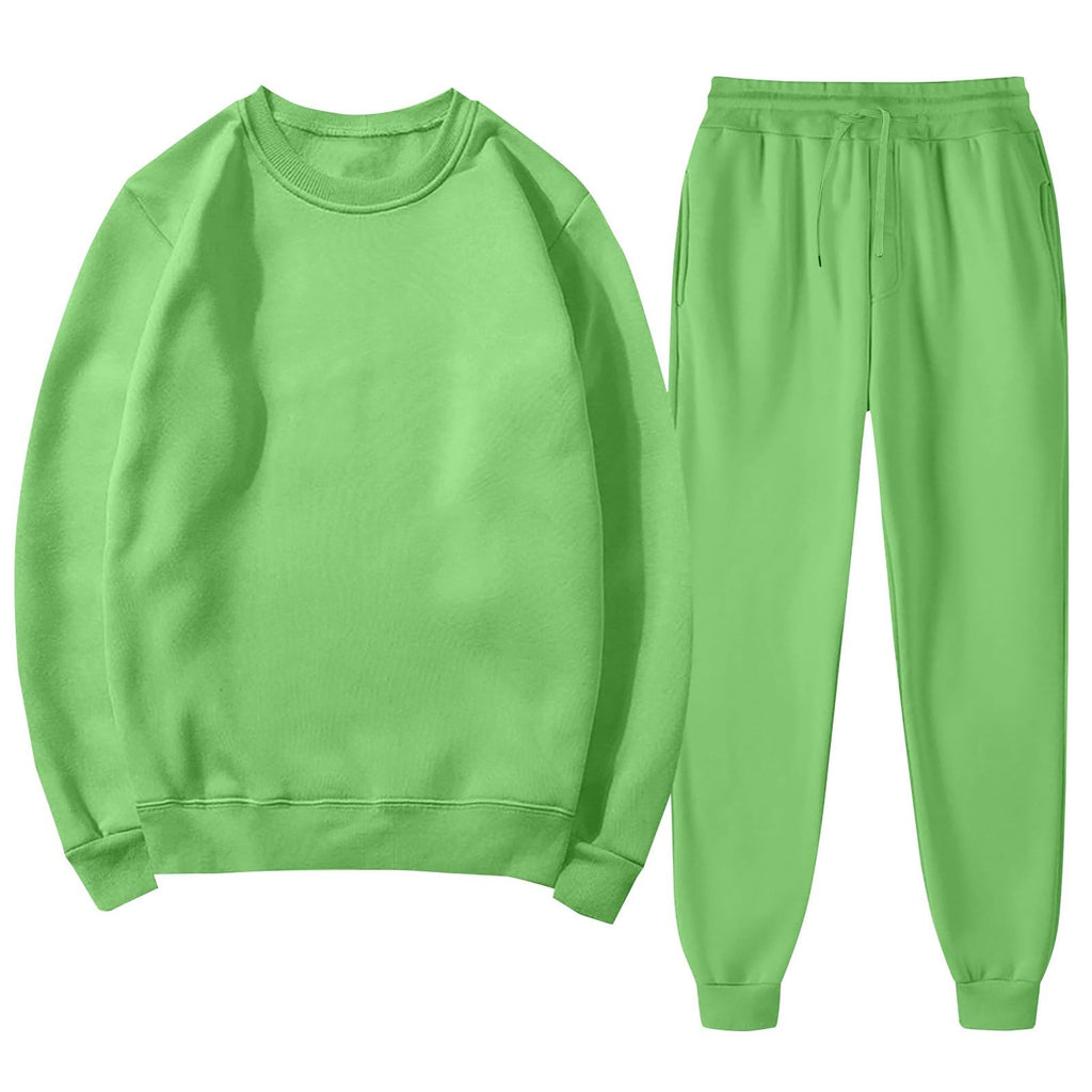Tracksuit 2 Piece Outfits Kids Crewneck Sweatshirts Jogger Sweatpants Pockets Kids Boys