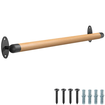 36 Inch Wood Handrail Indoor Stairs Handrail Wall Mount Handrail