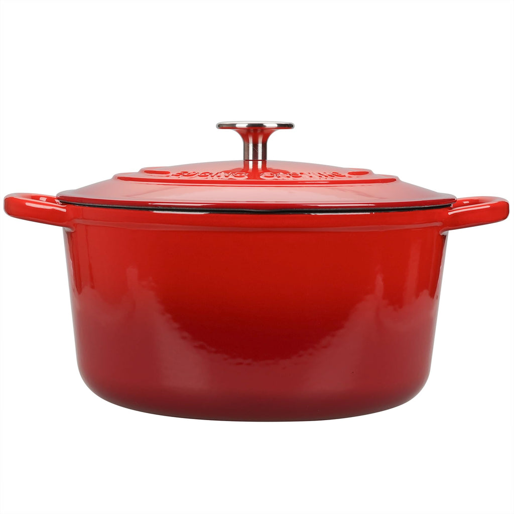 Enameled Cast Iron Dutch Oven with Sourdough Bread Baking Kit, Bread Dutch Oven with Lid, Includes Proofing Basket &