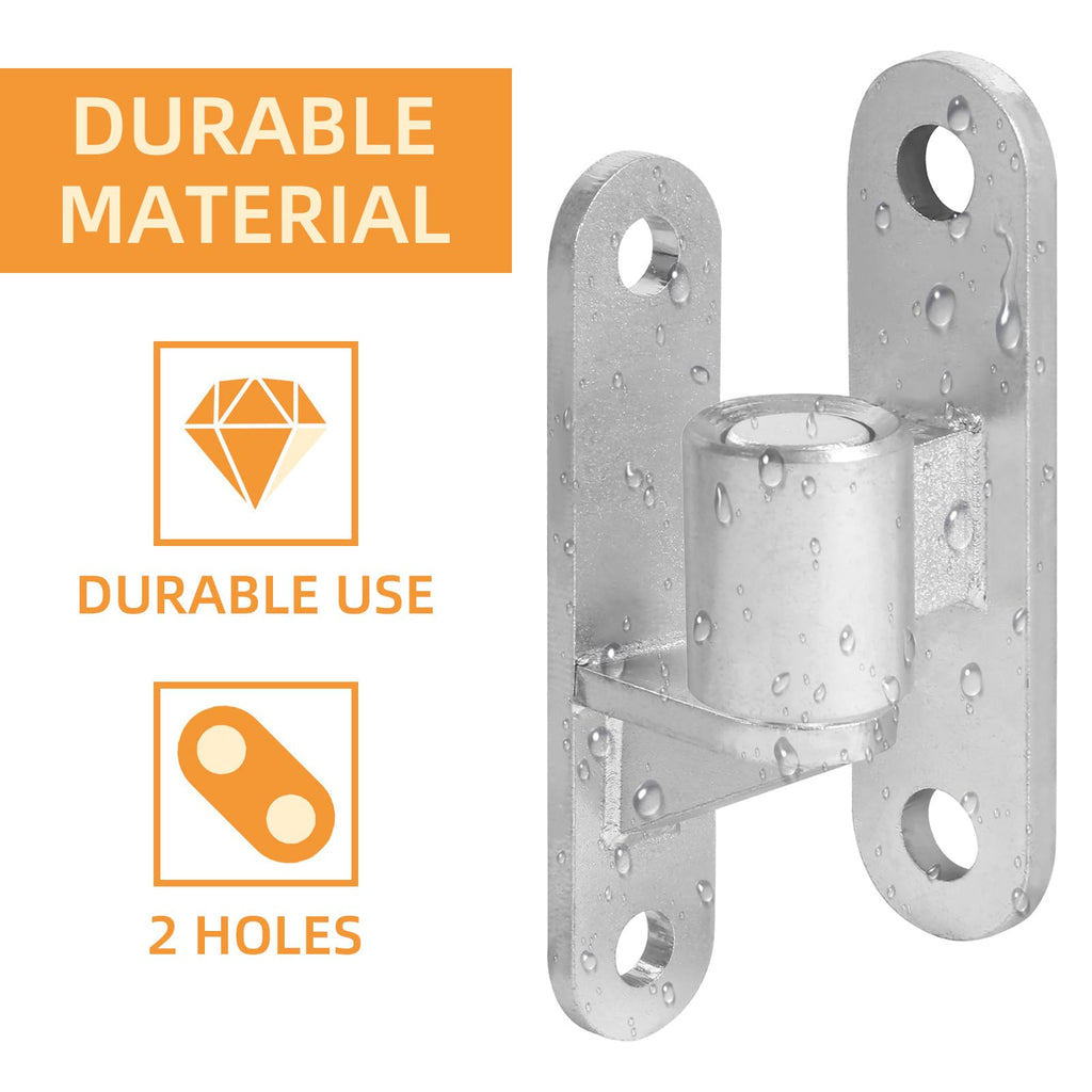 2 Set Heavy Duty Gate Hinges, Wall Mount Gate Hinges 5/8'' Pin Fence Post Hinge Set for Wooden or Concrete Fence Gate