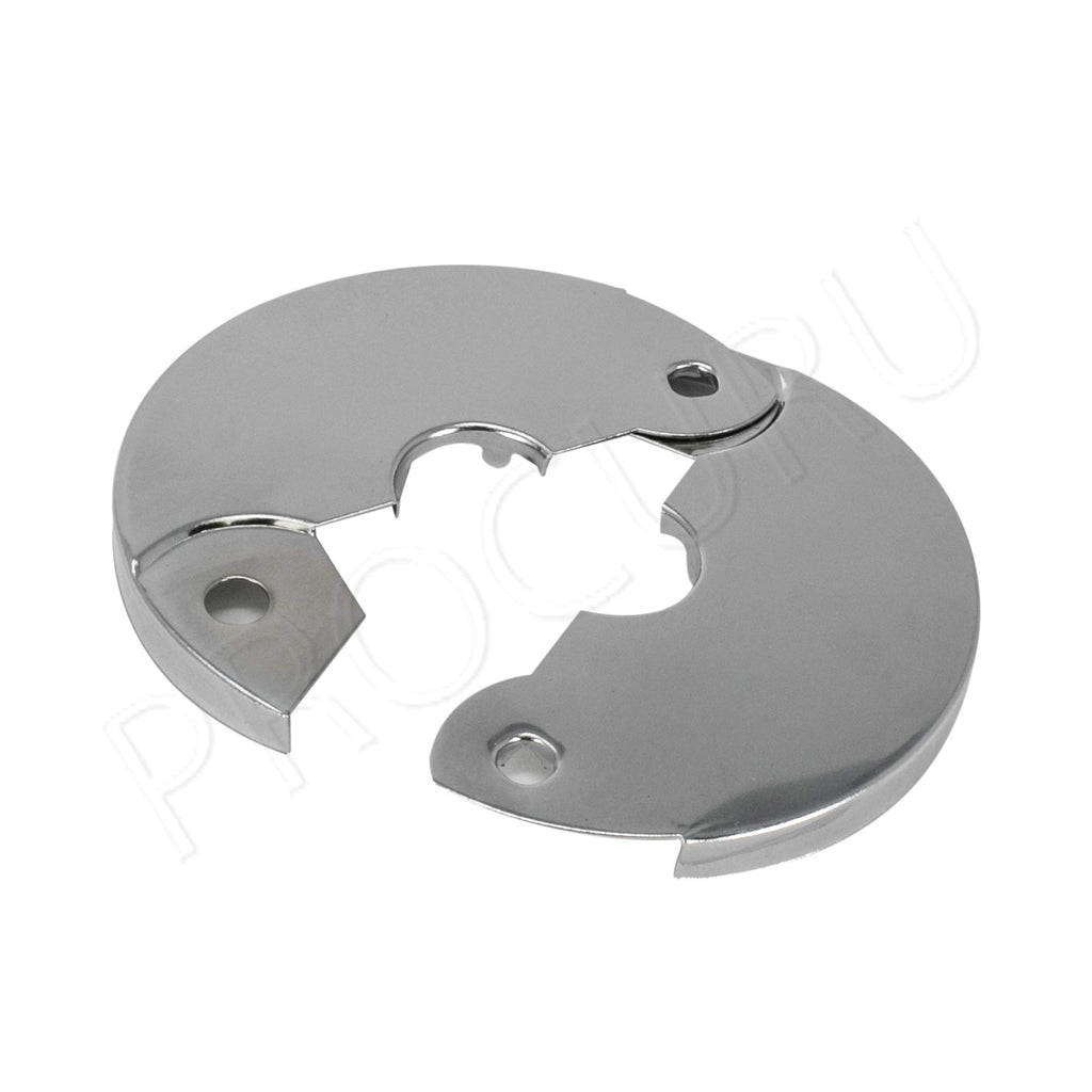4-Pack 3/4-Inch CTS (7/8" OD) Hinged Split Escutcheons, Chrome Pipe Cover Plates with Screws, for 3/4" Copper