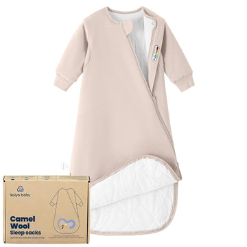 KaiyaBaby Organic Cotton Baby Sleep Sack, Long Sleeve 2.5 TOG