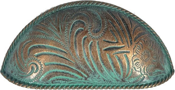 Americana Bin Pulls in Copper Patina