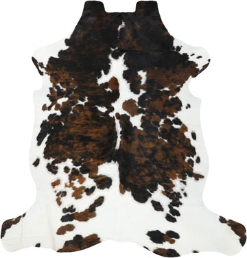 Tricolor Brazilian Cowhide Rug - 100% Genuine Leather - XXLarge Area Rugs - Luxury Design - Exact Rugs Shown (Rug 2)