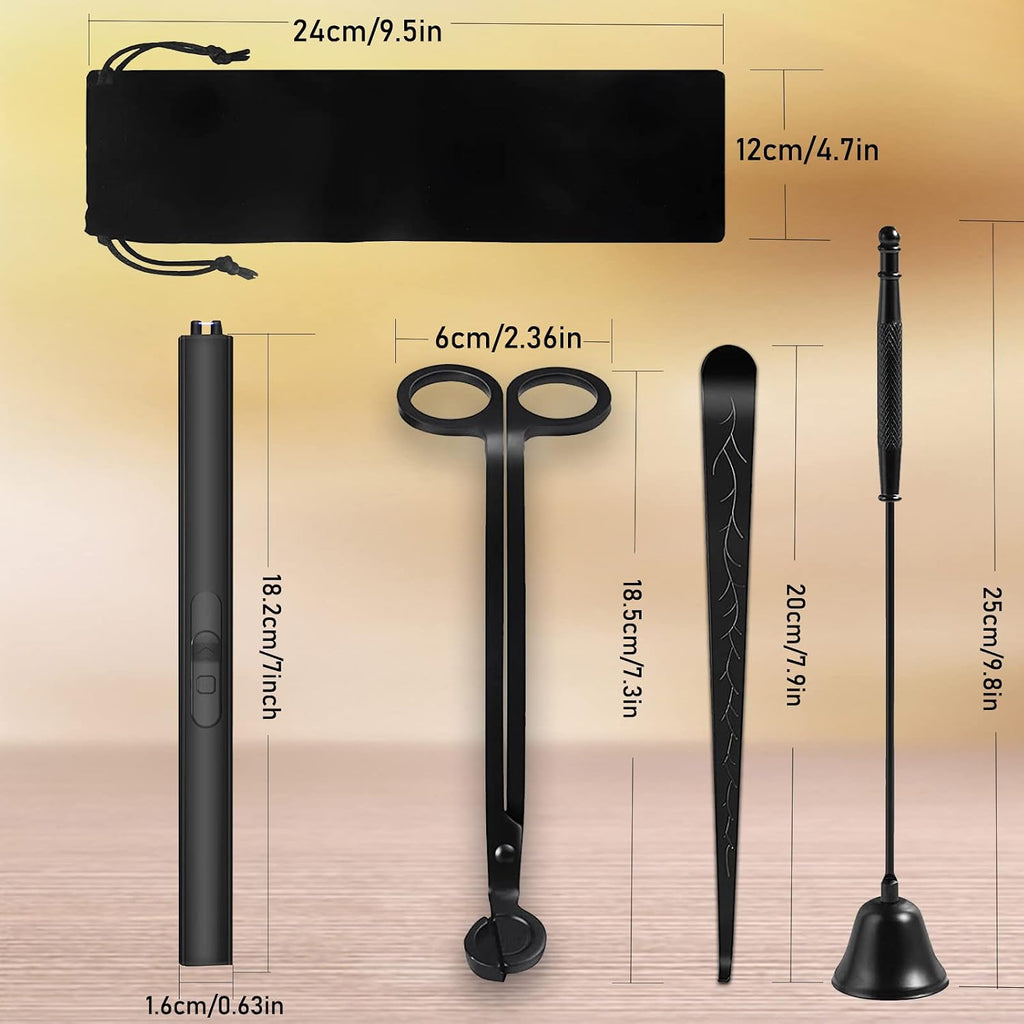 4 in 1 Candle Accessory Set for Candle Lover Aromatherapy Gift