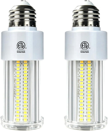 NS 2 Pack 300W Equivalent LED Corn Light Bulb 5000 Lumen 5000K 40W Large Area Daylight White E26/E27 Medium Base