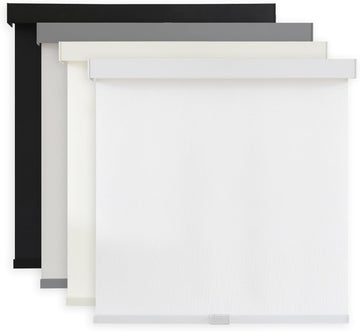 Light Filtering Roller Shades Cordless Blinds for Windows, 1% Openness Free-Stop Shades with Valance, Thermal