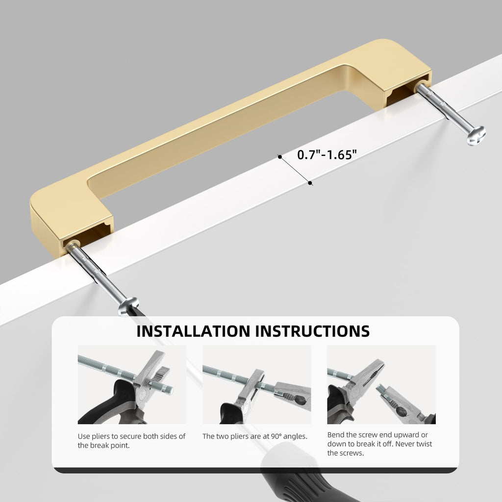 Brushed Gold Cabinet Pulls 5 Inch Gold Cabinet Handles 5 Pack