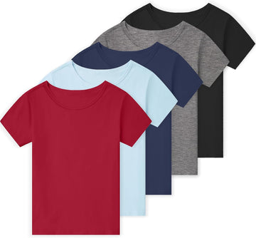 Pack Boys Shirts Cotton Short Sleeve Tops Kids T Shirts for Boy
