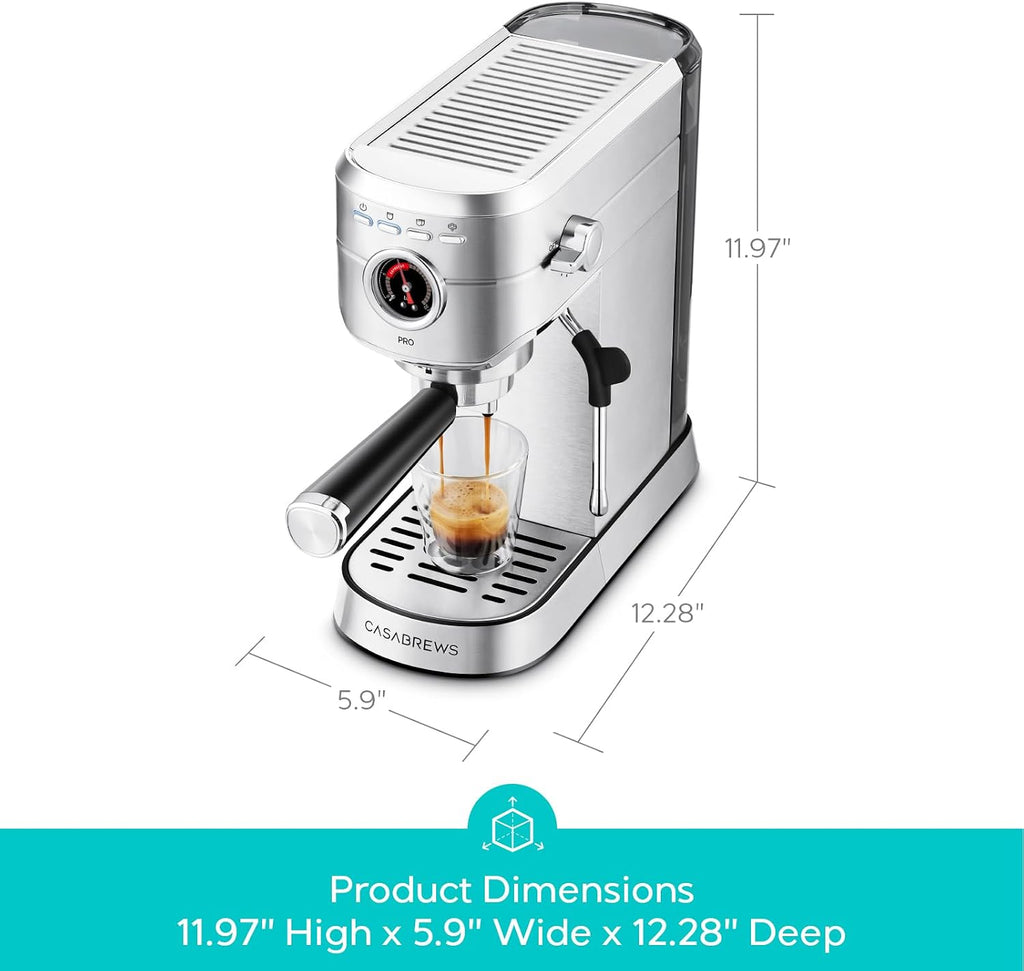 5418 PRO Espresso Machine with Fast Heating System and Steam Wand | Brew Ready in 5 Seconds, Brews 2+ Milk Drinks in