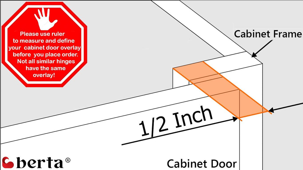 50-Pack 1/2" Overlay 105° Soft Close Face Frame Cabinet Hinges