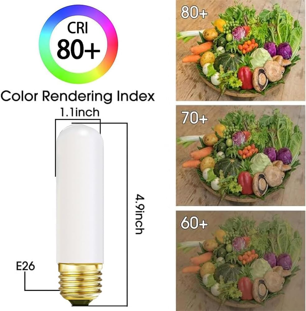 25 Watt T10 Frost Tubular Incandescent Light Bulb, Showcase Lamp, 2700K Soft White, E26 Medium Base, 280 Lumens, 120V