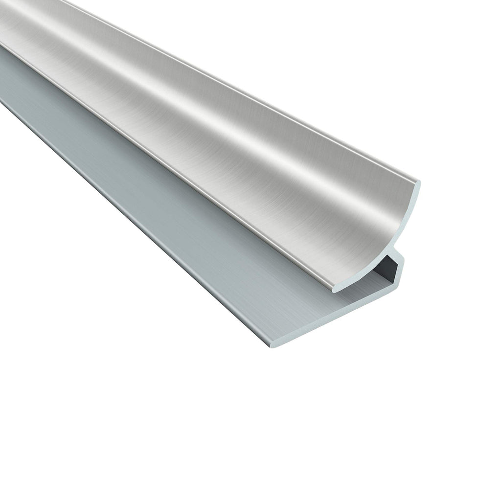 47 in Vinyl Inside Corner Trim Brushed Nickel (5 Pack)