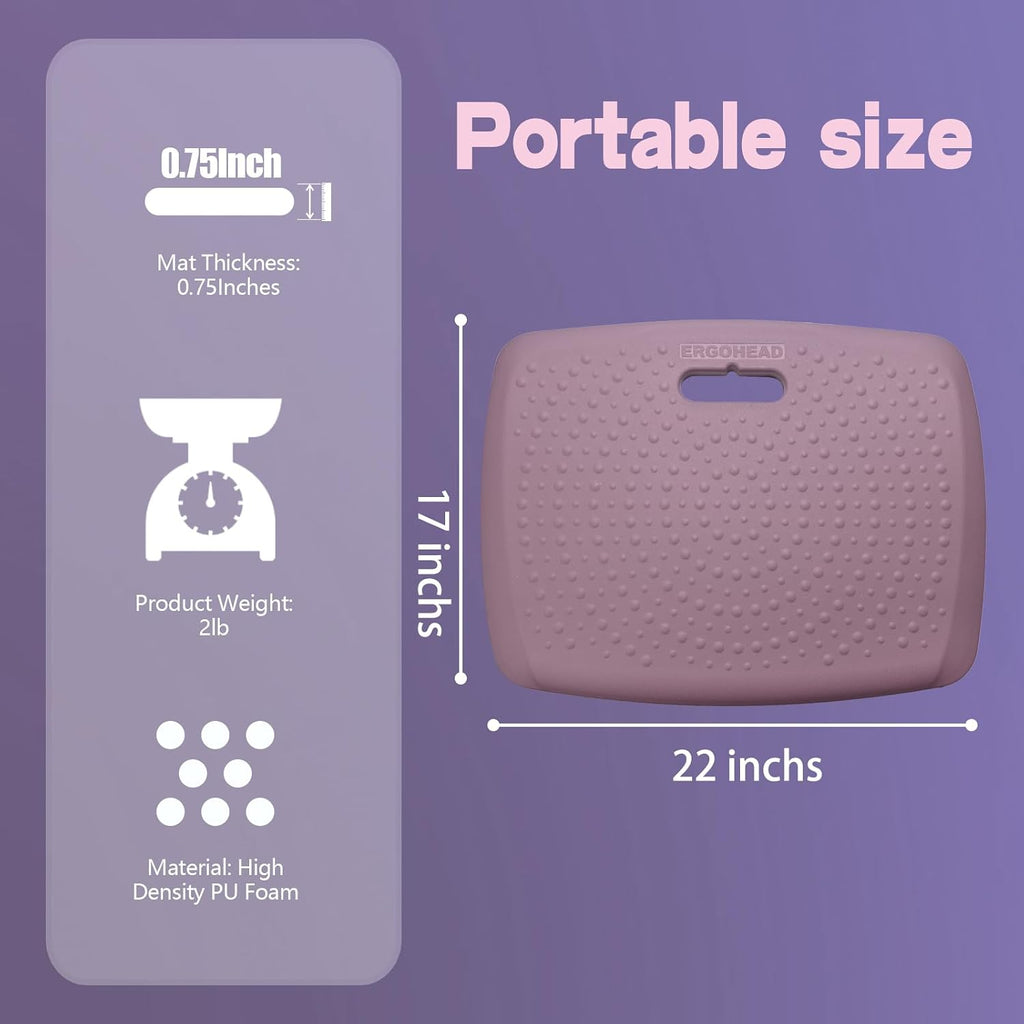 3/4 inch Thick Premium Anti Fatigue Mat with Massage Points, Ideal Standing Pad , Perfect Standing Desk Mat with